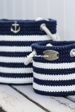 Yarn and Chai - Rebecca Langford -Nautical Basket - English -Russian - Free