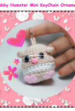 Manic Yarn - Aimee Borst - Gabby Hamster Keychain Ornament