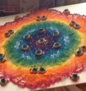 Painted doily
