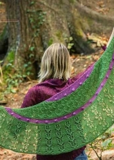 Ágnes Kutas Knitwear Design-Water Lilies Shawl by Ágnes Kutas-Keresztes-English,German,Hungarian
