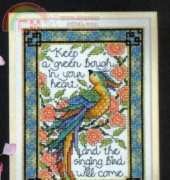 Bird and Blossom from Cross Stitch Wit & Wisdom by Joan Elliott