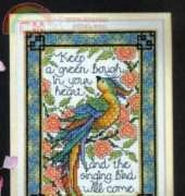 Bird and Blossom from Cross Stitch Wit & Wisdom by Joan Elliott