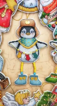 Penguin with socks by Elena Shestakova