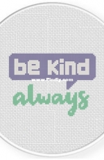 Daily Cross Stitch - Be Kind Always
