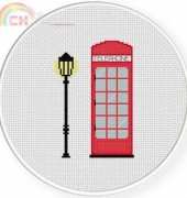 Daily Cross Stitch - Phone Booth