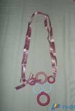 Crochet ring necklace