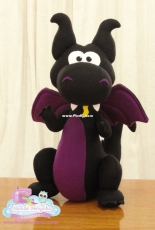 Mamae Corujinha - Dragao Malevola - Felt Maleficent Dragon