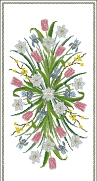 Permin of Copenhagen 56-4072 Spring table runner XSD