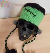 Hook in Mouth Crochet - Veronica Anderson - Frankies Lil Monster Earflap Hat - Free