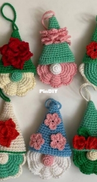 Easy Quickly Toys - Lila - Flower Gnomes - Roses Set of 9