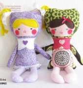 Dolls And Daydreams Easy Applique Face Girl Doll Sewing Pattern