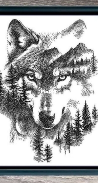 Stitching Jules Design- Spirit Wolf 2