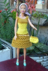 Maguinda Bolsón - Soledad dress and bag set for dolls