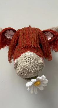 Squibberly Rose - Selina Page - Heather the African Flower Cow Head