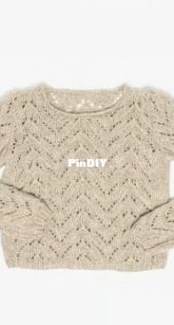 Bergère de France M0639 Short lace sweater - English, Dutch, French, Spanish