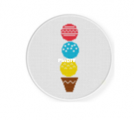 Daily Cross Stitch - Colorful Scoops