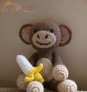 Jaylees Toy Box - Betsy Brunson - Amigurumi Monkey with Banana