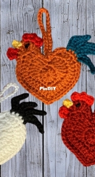 Stacie71 - Stacie L Ratcliff - Crochet Rooster Ornament