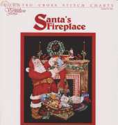 The Vermillion Stitchery 221 - Santas Fireplace