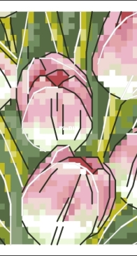 Sharova Stitch - Tatiana Sharova Bright Colors - Delicate Tulips  XSD+PCS