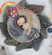 Madonna and Child by Brookes Books from Just Cross Stitch JCS - Christmas Ornaments 2010 PCS