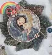 Madonna and Child by Brookes Books from Just Cross Stitch JCS - Christmas Ornaments 2010 PCS