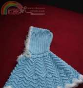 Red Heart -Marilyn Coleman - LW1432 - Ripple baby poncho - free