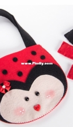 Eduk - Jogo Das 5 Marias Com O Tema Joaninha - Felt Pattern - Portuguese