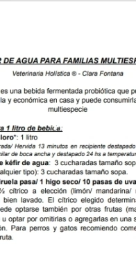 Clara Fontana - Kéfir de Agua para Familias Multiespecie - Water Kefir for Multispecies Families - Spanish