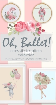 Little Room In the Attic - Baby Bunny With Balloons by Maria Demina