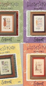 Lizzie Kate - Snippet - S31 Summer ABCs, S32 Autumn ABCs, S33 Winter ABCs, S34 Spring ABCs PCS + XSD