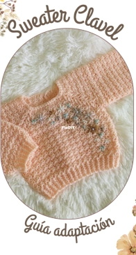 Tejidos Janelle - Laila Benítez  - Sweater Clavel -  Spanish - Free