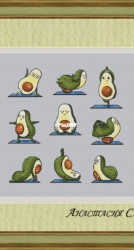 Avocado Yoga by Anastasia Slavina XSD