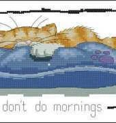 Heritage Crafts - Cats Rule CRDM909 I Dont Do Mornings by Peter Underhill XSD