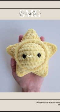 Unraveled and Unwound - Sharon Gonzalez - Star and Saturn  Mini Stress Ball Buddies
