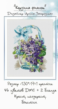 Basket Of Violets by Irina Zagorodskaya