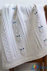 Little Squirrel Designs- Julie Lapalme  - Little Owl Baby Blanket