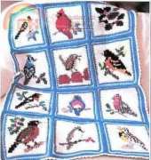 Craft Designs  For You - Cherie marie Leck -  CSB40594868 Songbird Afghan and Matching Pillows