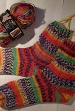 Toe Up Socks with Fish Lips Kiss Heel