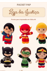 Timart - Packet Pap - Liga da Justiça - Felt - Portuguese