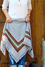 My Rose Valley - Annette MB Ciccarelli - Nordic Shawl