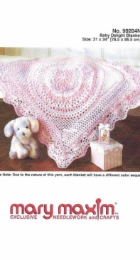 Mary Maxim - 99204N - Baby Delight Blanket