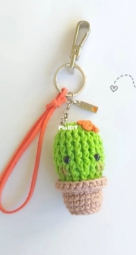 Cactus keychain
