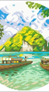 Stitching Land - Hawaiian Boats  XSD+PCS