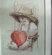 Kim Anderson - Baby boy with Heart