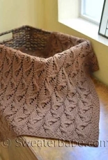 SweaterBabe - #189 Travelling Cables Blanket