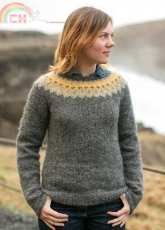 Strokkur Pllover-The Dovestone Natural Aran Collection-by Ysolda Teague