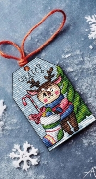 AVastya Stitch - Deer Ornament by Nastya Vasenkova XSD