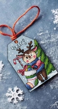 AVastya Stitch - Deer Ornament by Nastya Vasenkova XSD