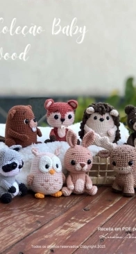 Vócininha Amigurumi - Karolina Alvarenga - Baby Wood -  Portuguesse